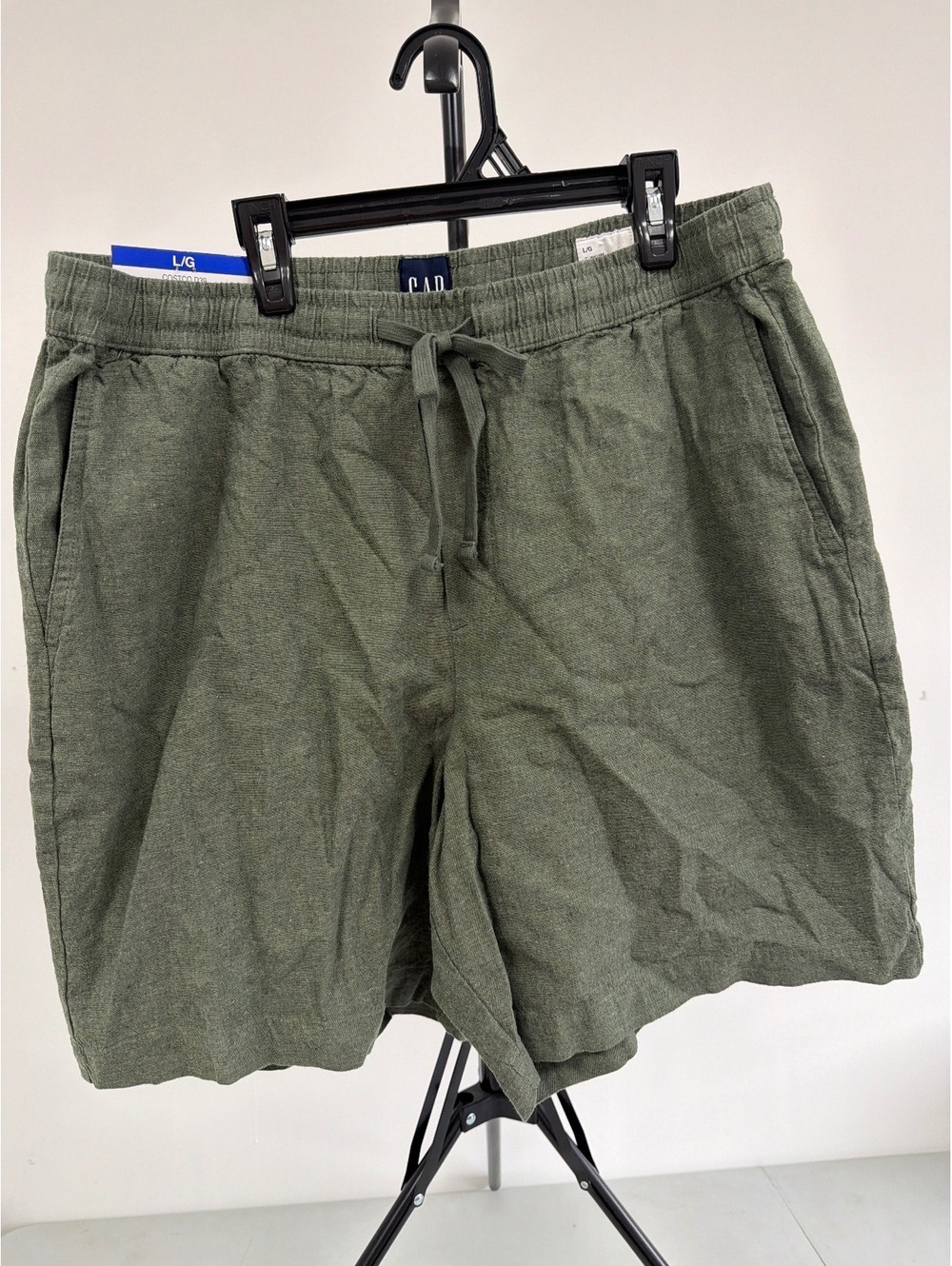 GAP Men's Linen Cotton Blend Drawstring Shorts L/G 0012